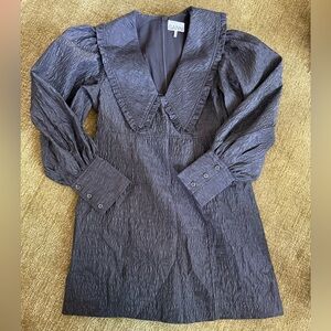GANNI Black Mini Dress